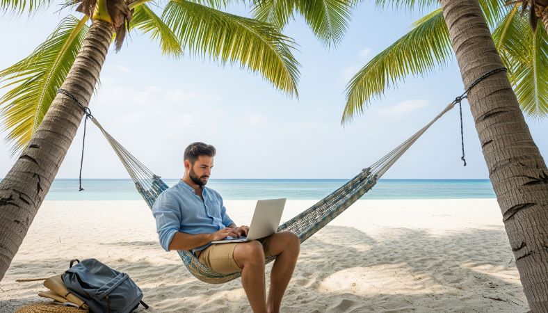 The digital nomad guide helps you work while traveling. Use a laptop to earn money anywhere. Live in cool places like beaches or cities. This guide shares easy steps to start. A remote work schedule organizes daily tasks. It blends flexibility with structured time blocks. Master the Digital Nomad Guide for Freedom